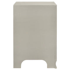 Salford 2-drawer Nightstand Metallic Sterling - 222722
