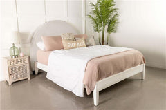 June Upholstered Queen or Full Panel Headboard Ivory - 315926QF