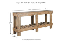 Susandeer Sofa/Console Table - A4000219