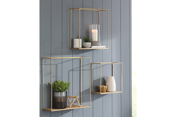 Efharis Wall Shelf (Set of 3) - A8010107