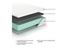 10 Inch Chime Memory Foam King Mattress in a Box - M69941