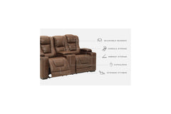 Owner's Box Power Reclining Loveseat with Console - 2450518