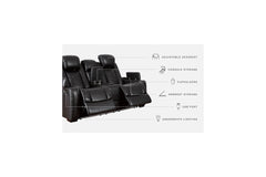 Party Time Power Reclining Loveseat with Console - 3700318