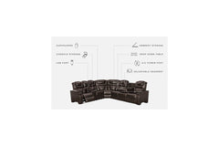 Warnerton 3-Piece Power Reclining Sectional - 75407S1