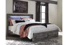 Baystorm King Panel Bed with 2 Storage Drawers - B221B12