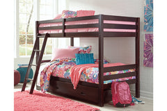 Halanton Twin over Twin Bunk Bed with 1 Large Storage Drawer - B328YB2