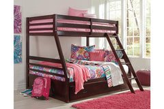 Halanton Twin over Full Bunk Bed with 1 Large Storage Drawer - B328YB1