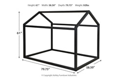 Flannibrook Full House Bed Frame - B082-162