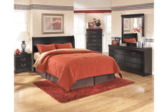 Huey Vineyard Queen Sleigh Headboard - B128-77
