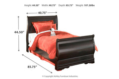 Huey Vineyard Twin Sleigh Bed - B128B5
