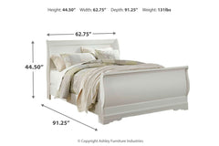 Anarasia Queen Sleigh Bed - B129B4