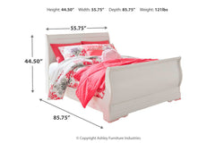 Anarasia Full Sleigh Bed - B129B2