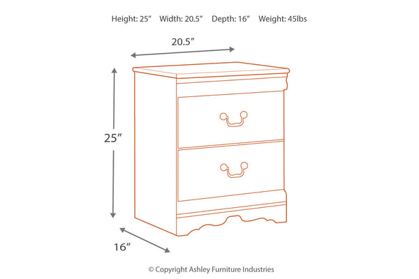 Anarasia Nightstand - B129-92