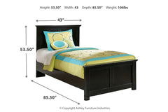 Maribel Twin Panel Bed - B138B8