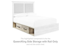 Cambeck Queen/King Side Storage with Rail - B192-160