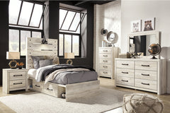 Cambeck Twin Panel Bed with 4 Storage Drawers - B192B21