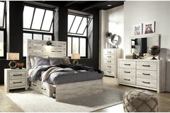 Cambeck Full Panel Bed with 2 Storage Drawers - B192B16
