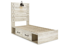 Cambeck Twin Panel Bed with 2 Storage Drawers - B192B13