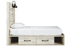 Cambeck Twin Panel Bed with 2 Storage Drawers - B192B13