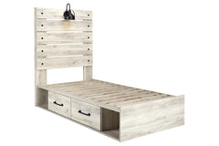 Cambeck Twin Panel Bed with 4 Storage Drawers - B192B21