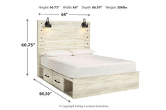 Cambeck Queen Panel Bed with 4 Storage Drawers - B192B24