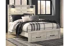 Cambeck Queen Panel Bed with 2 Storage Drawers - B192B8