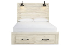 Cambeck Queen Panel Bed with 2 Storage Drawers - B192B8