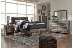 Derekson Queen Panel Bed with 2 Storage Drawers - B200B13