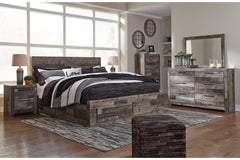Derekson King Panel Bed with 6 Storage Drawers - B200B12