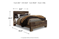 Derekson Queen Panel Bed - B200B6