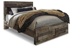 Derekson Queen Panel Bed with 2 Storage Drawers - B200B13