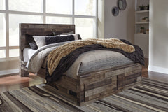 Derekson Queen Panel Bed with 2 Storage Drawers - B200B13