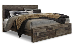 Derekson King Panel Bed with 2 Storage Drawers - B200B14