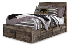 Derekson Full Panel Bed with 6 Storage Drawers - B200B10