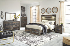 Drystan Queen Panel Bed with 2 Storage Drawers - B211B29
