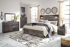Drystan King Panel Bed with 2 Storage Drawers - B211B55