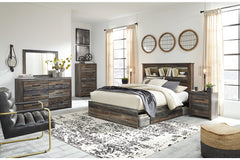 Drystan Queen Bookcase Bed with 2 Storage Drawers - B211B17