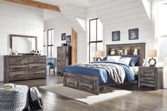 Drystan Full Bookcase Bed with 2 Storage Drawers - B211B21