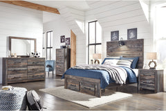 Drystan Full Panel Bed with 2 Storage Drawers - B211B47