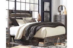 Drystan Queen Panel Bed with 4 Storage Drawers - B211B13