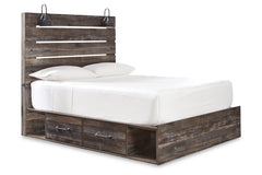 Drystan Queen Panel Bed with 4 Storage Drawers - B211B13