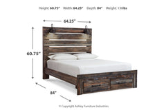 Drystan Queen Panel Bed - B211B4