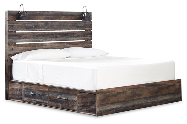 Drystan King Panel Bed with 4 Storage Drawers - B211B54