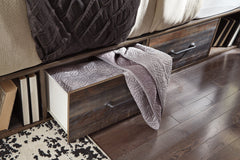 Drystan Twin Panel Bed with 4 Storage Drawers - B211B11