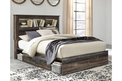 Drystan Queen Bookcase Bed with 2 Storage Drawers - B211B17