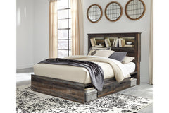 Drystan Queen Bookcase Bed with 2 Storage Drawers - B211B17