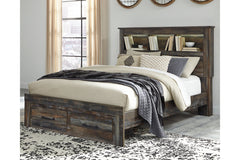 Drystan Queen Bookcase Bed with 2 Storage Drawers - B211B23