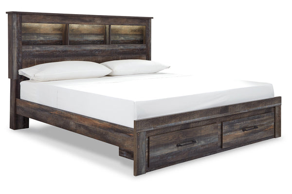 Drystan King Bookcase Bed with 2 Storage Drawers - B211B27