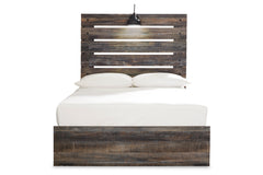Drystan Full Panel Bed with 2 Storage Drawers - B211B9