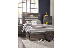 Drystan Full Panel Bed with 2 Storage Drawers - B211B9